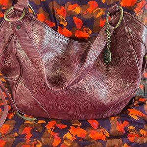 Authentic Maroon Leather Juicy Couture Bag